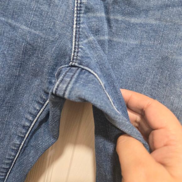 Michael Kors Izzy Skinny Raw Hem Jeans Size 12 Blue - Picture 9 of 11